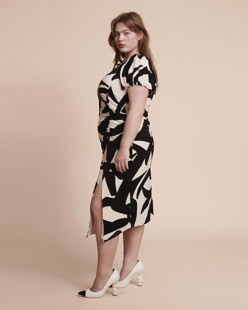 Plus Size Aaliyah Dress Printed Block Party